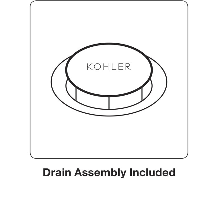 Kohler Hint Centerset 4 inch Bathroom Faucet with PopUp Drain Assembly